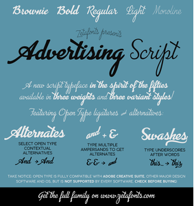 Advertising Script font